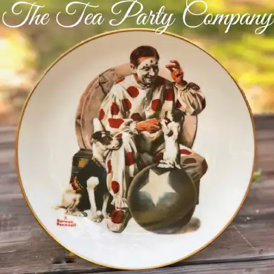 circus theme party | The Tea Party Company Norman Rockwell Collectors Plate - The Understudy - 1979 - 60/7500 -Circus Clown