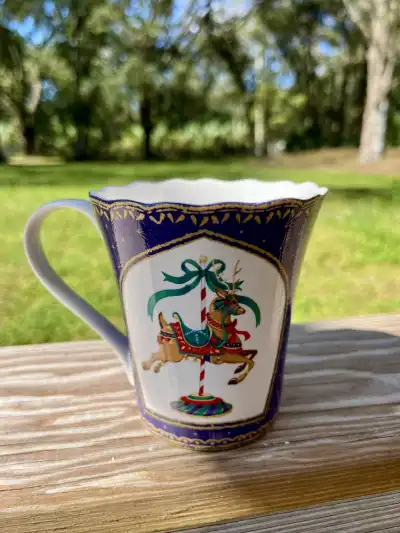 Blue Carousel Coffee Muf