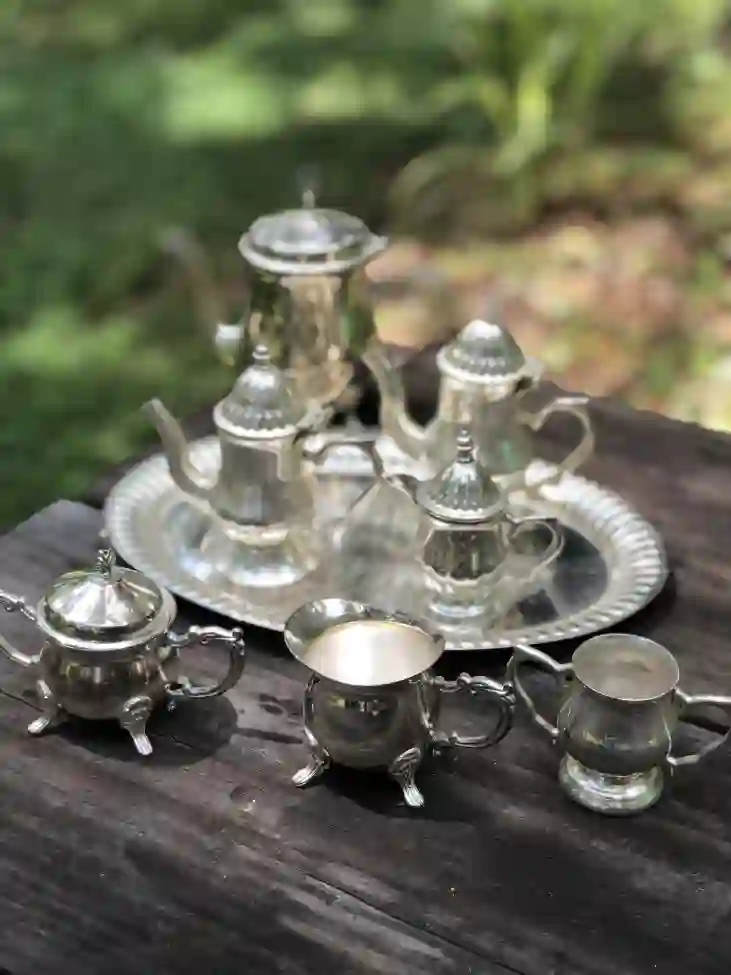 silverplated children's tea set