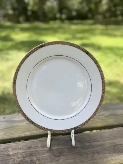 dinner plates rentals | The Tea Party Company dinner plates rental collection gold the tea party company tampa 6