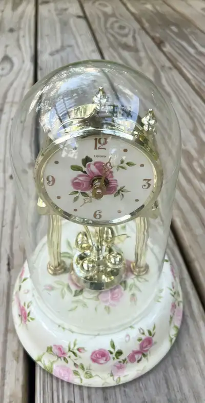 bridgerton & downton abby theme party | The Tea Party Company dome clock gold with roses