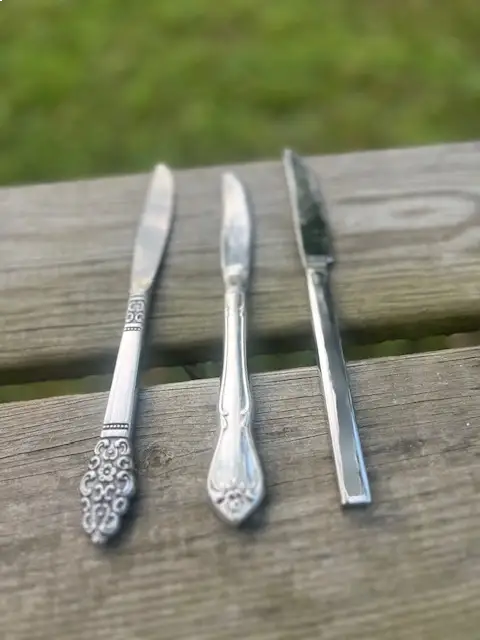 silverplated knives