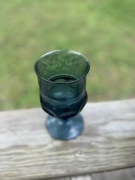 glassware rentals | The Tea Party Company glassware collection blue glass goblets the tea party company 4