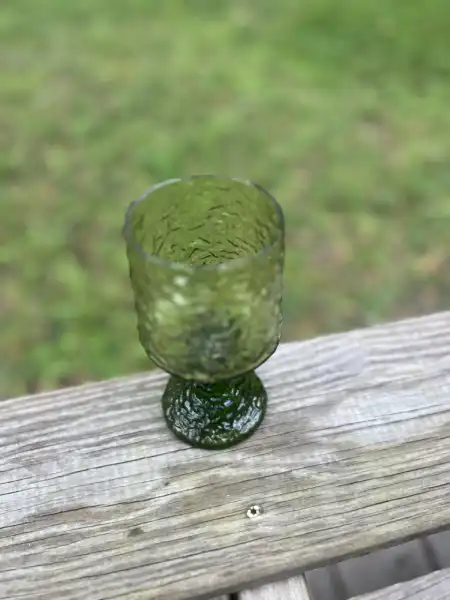 glassware rentals | The Tea Party Company green goblet