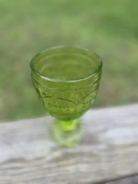 glassware rentals | The Tea Party Company green lime goblet