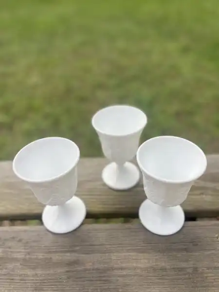 glassware rentals | The Tea Party Company 3 milk glass water goblet