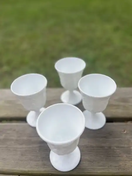 glassware rentals | The Tea Party Company 4milk glass water goblet