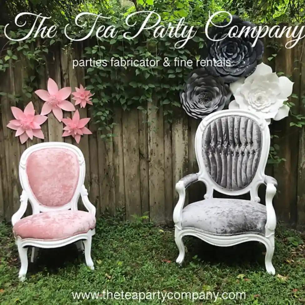 pink and grey upholstered velvet chairs