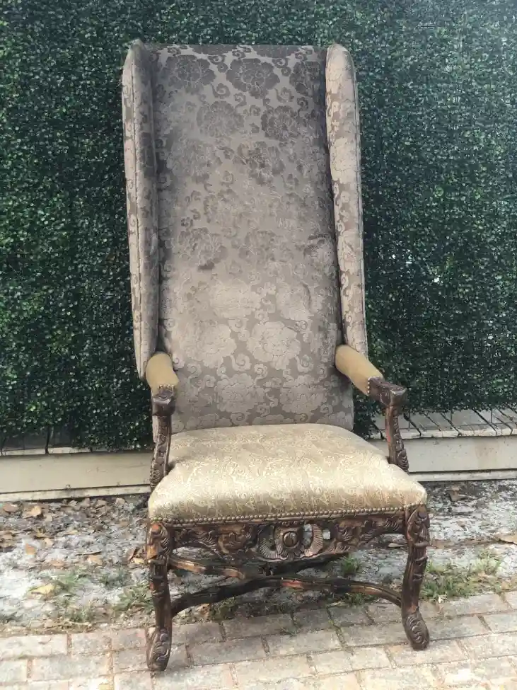 brown tall chair