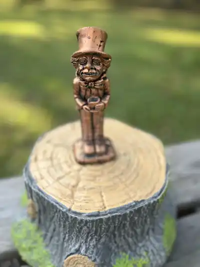 alice in wonderland theme party | The Tea Party Company mad hatter bronze color figurine