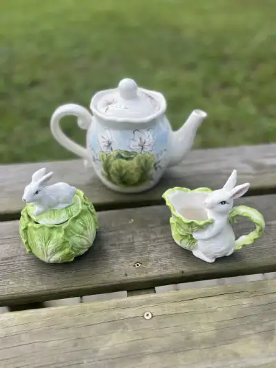 matching tea sets | The Tea Party Company Easter Bunny Teapot Set
