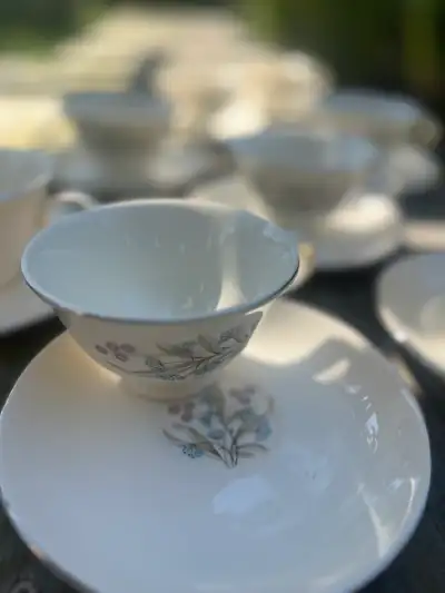 matching-tea-cups-and-saucers | The Tea Party Company match china collection teacups saucers the vintage the tea party company tampa