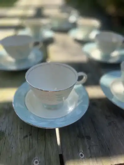 matching-tea-cups-and-saucers | The Tea Party Company match china collection teacups saucers vintage the tea party company tampa 3