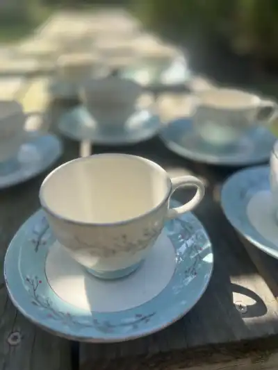 matching-tea-cups-and-saucers | The Tea Party Company match china collection teacups saucers vintage the tea party company tampa 4