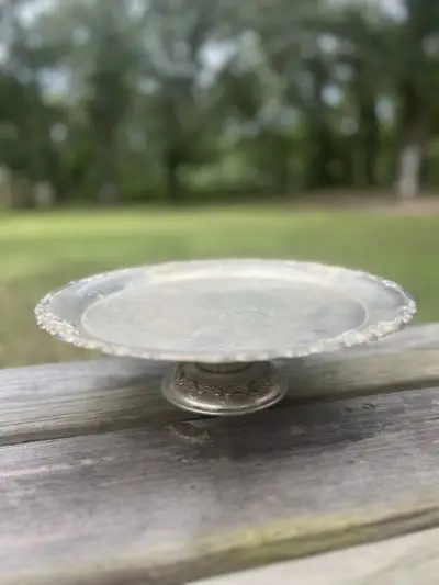 food stands rentals | The Tea Party Company silver plated cake stand