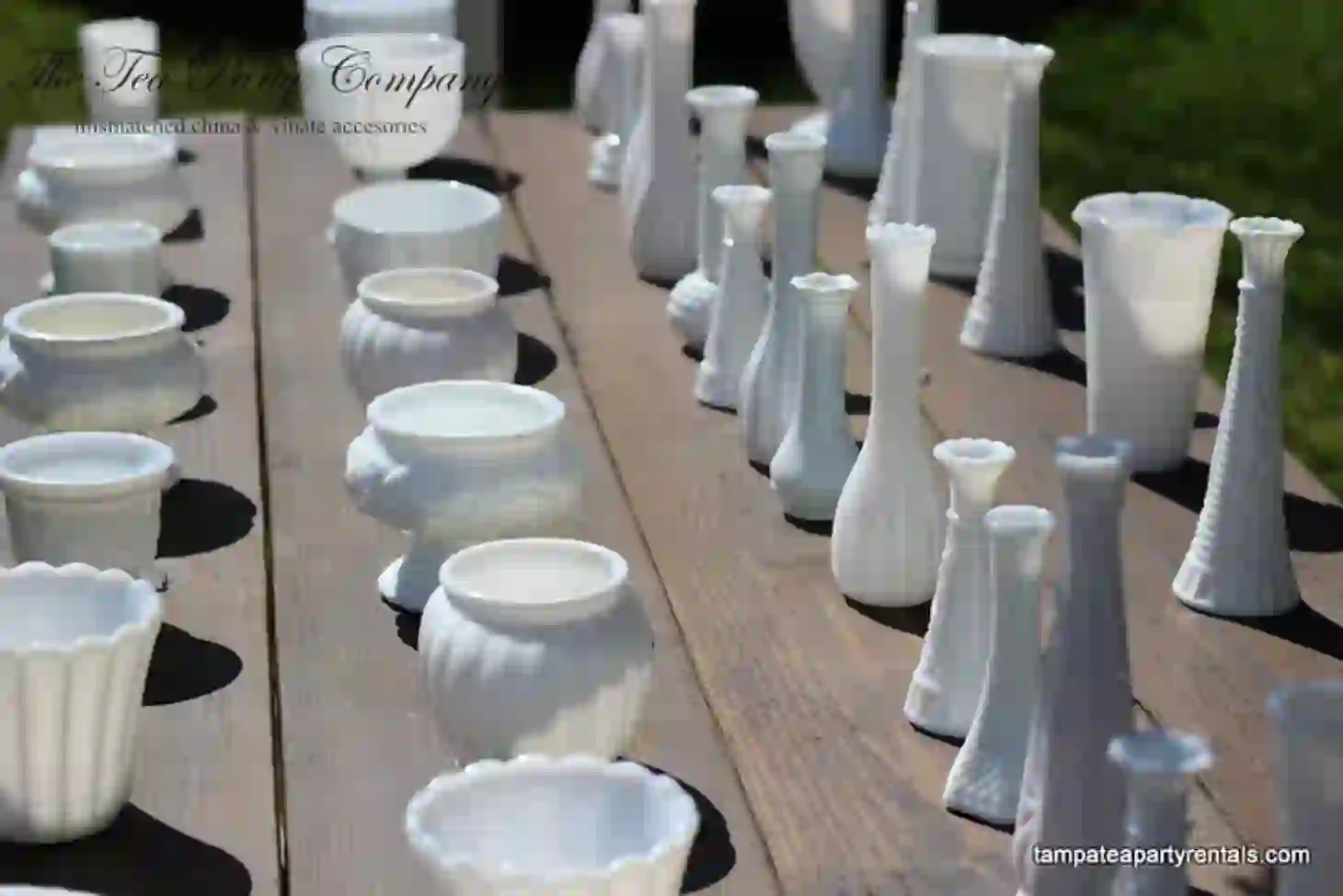 milk glass vases
