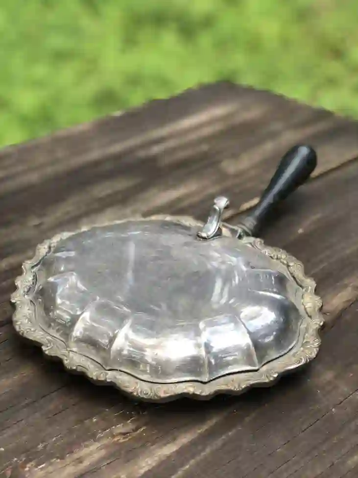 silverplated crumbs catcher