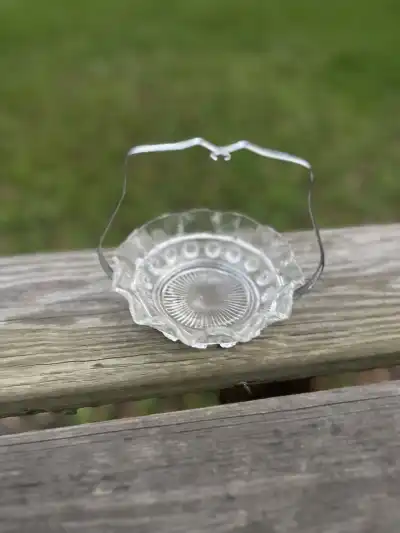 silver plated rentals | The Tea Party Company Made in England Vintage Crystal Jam Dish with Silver Plated Holder