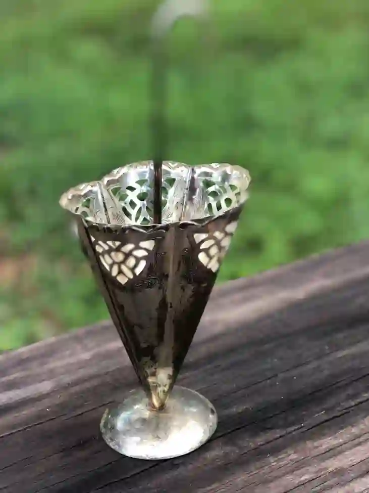 silverplated toothpick holder