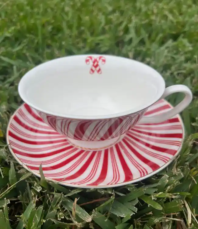 matching-tea-cups-and-saucers | The Tea Party Company teacup saucer christmas collection the tea party company 1